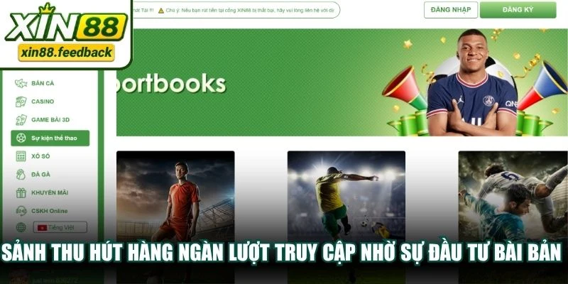 Sảnh thu hút hàng ngàn lượt truy cập nhờ sự đầu tư bài bản về công nghệ